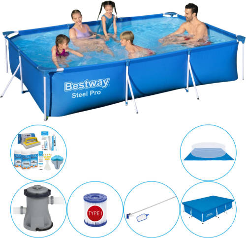 Bestway Steel Pro Rechthoekig 300x201x66 Cm - Zwembad Pakket