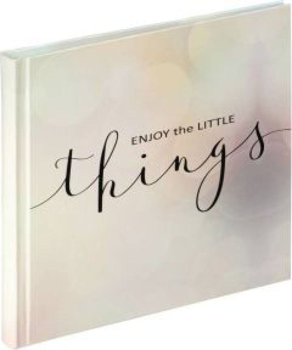 Hama Letterings Enjoy 18x18 30 weiÃ?e Seiten Buchalbum 3893