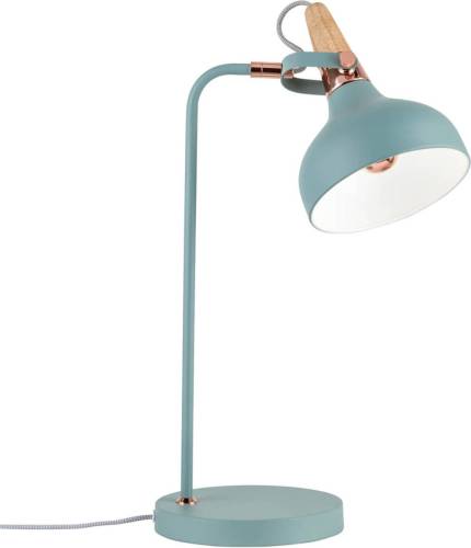 Paulmann Turkoois kleurige tafellamp Juna met mooie details