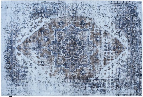 Dutch Lifestyle Vloerkleed Durban Genial 300x200 cm beige en blauw