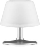 Eva Solo Tafellamp Sunlight Solar 14 Cm Aluminium Zilver/wit