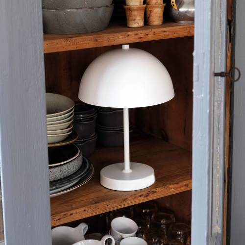 Dyberg Larsen Tafellamp Stockholm Led 3w 2800k 30 Cm Staal Wit