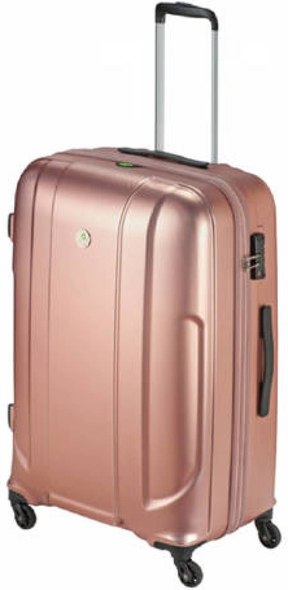 Princess Traveller Sumatra - Reiskoffer - Zilver - Tsa - Roze - 64cm (M)