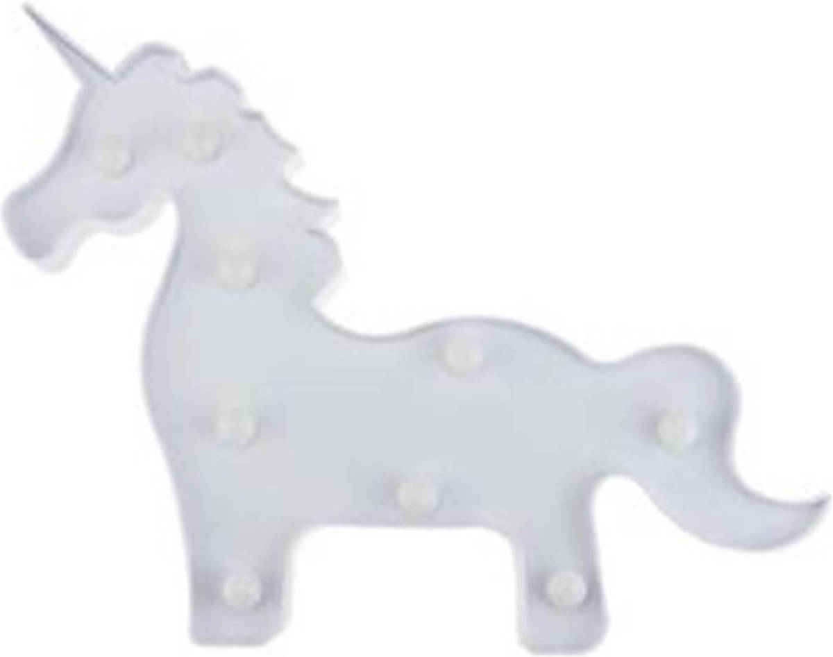 iBello Eenhoorn Unicorn Staand Led-lamp Wit