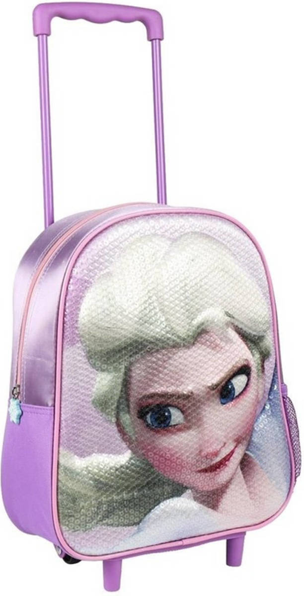 Disney Paarse 3d Elsa Frozen Reistas/weekendtas Voor Meisjes 31 Cm - Reiskoffers