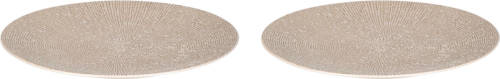 Palmer Bord Coupe Cubical 27 Cm Grijs Stoneware 2 Stuk(s)