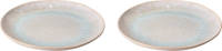 Palmer Bord Light Blue Sea 28.5 Cm Blauw Wit Stoneware 2 Stuk(s)