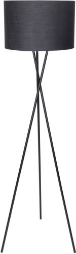 Aigostar 13at2 - Vloerlamp - Moderne Staande Lamp - 145cm - E27 Fitting - Woonkamer - Zwart