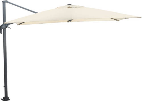 Garden Impressions Hawaii M Zweefparasol 270x270 Cm - Frame Donker Grijs - Doek Ecru