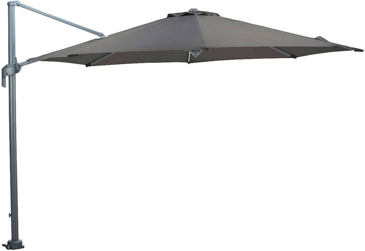 Garden Impressions Hawaii M Zweefparasol Ø330 Cm - Frame Donker Grijs - Doek Donker Grijs