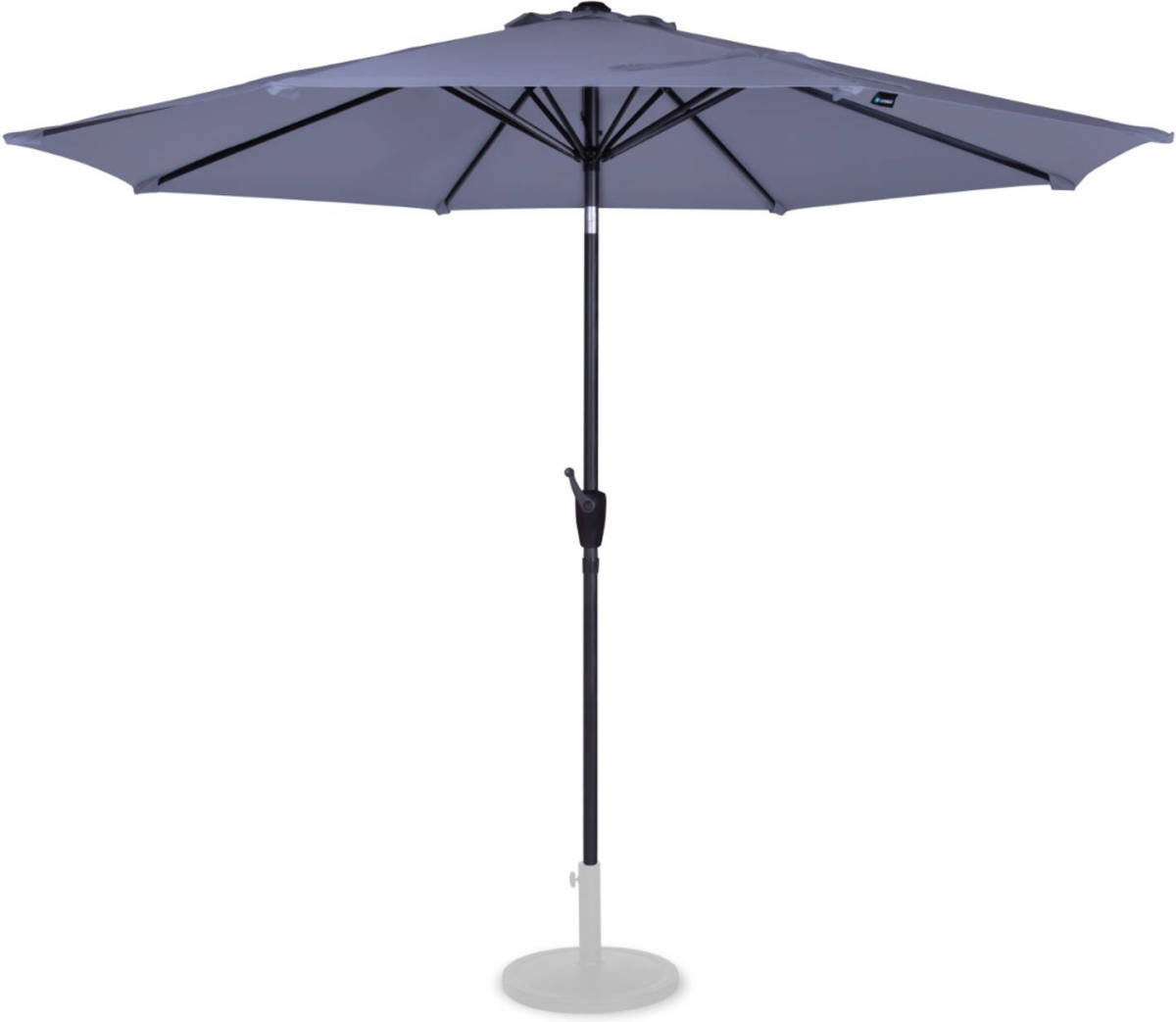 VONROC Parasol Rosolina 280x280cm - Kantelbaar - Uv Werend - Grijs - Excl. Voet - Incl. Beschermhoes