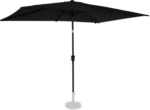 VONROC Parasol Rapallo 200x300cm - Kantelbaar - Uv Werend - Antraciet/zwart - Incl. Beschermhoes