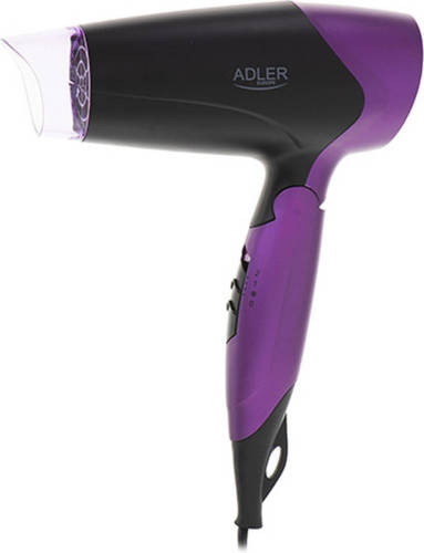 Adler Ader Ad 2260 - Haardroger - 1600 Watt - Zwart Paars
