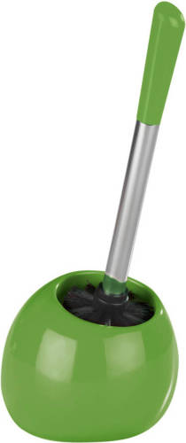 Wenko Toiletborstelhouder Polaris 34,5 Cm Keramiek Groen 2-delig