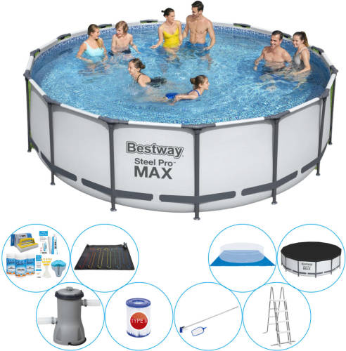 Bestway Steel Pro Max Rond 457x122 Cm - Zwembad Met Accessoires