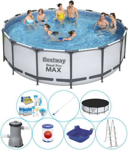 Bestway Steel Pro Max Rond 457x122 Cm - Zwembad Combinatie Deal