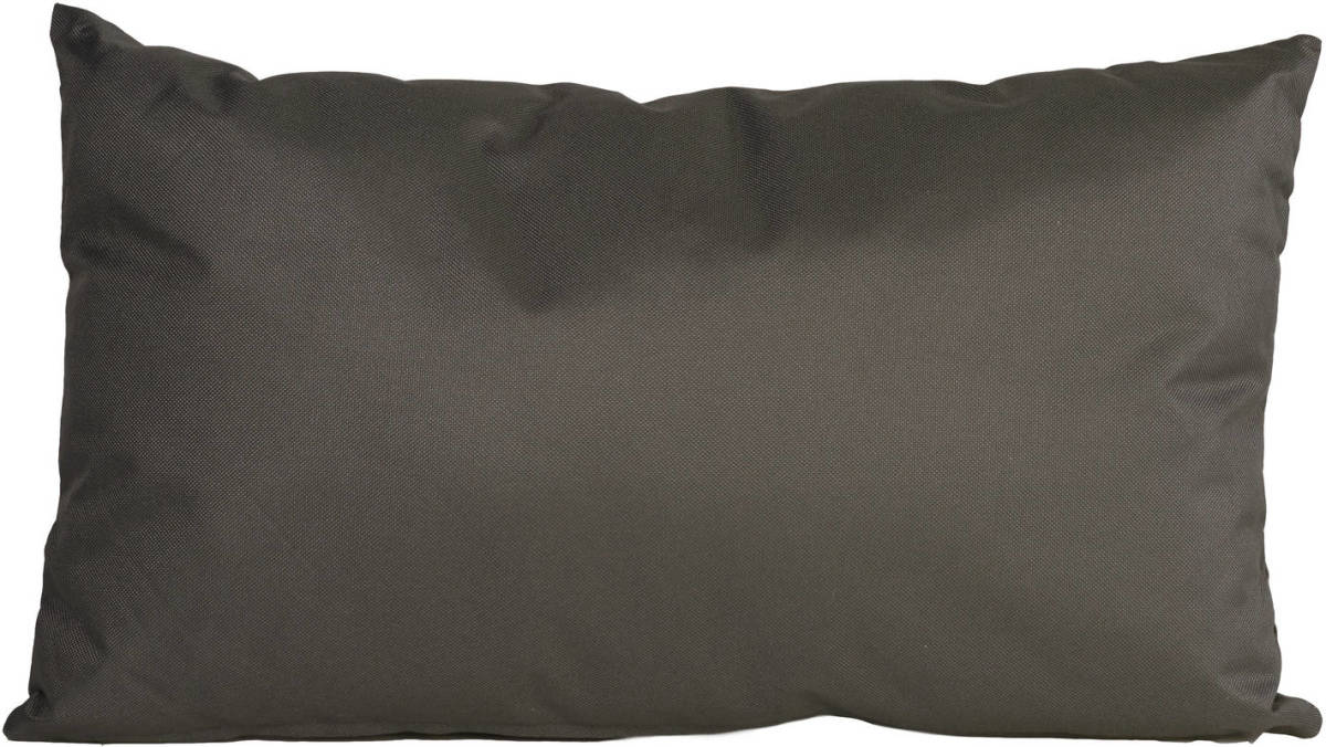 Anna's Collection Bank/sier Kussens Voor Binnen En Buiten In De Kleur Antraciet Grijs 30 X 50 Cm - Tuin/huis Kussens