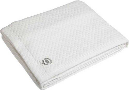 Town & Country Aspen Sprei Wit 100% Katoen. Bedsprei 230x260