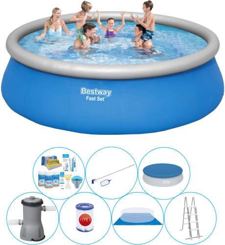 Bestway Fast Set Rond 457x84 Cm - Zwembad Pakket