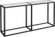 VidaXL Wandtafel 160x35x75,5 cm gehard glas witmarmerkleurig