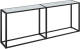 VidaXL Wandtafel 200x35x75,5 cm gehard glas witmarmerkleurig