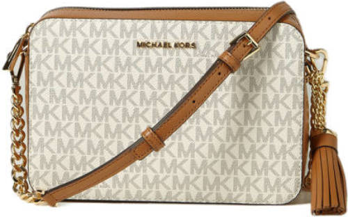 Michael Kors crossbody tas Ginny met logoprint ecru