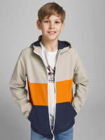 Jack & Jones JUNIOR zomerjas JORLUKE zand/oranje/donkerblauw