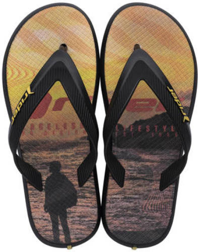 Rider R1 Energy teenslippers zwart/geel