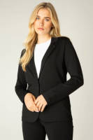 Base Level by Yest ongevoerde blazer Yolie zwart