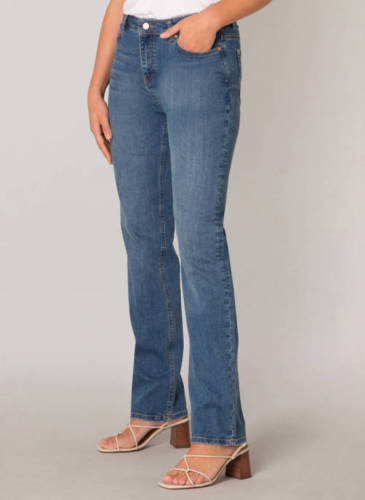 Base Level by Yest high waist straight fit jeans Elif light denim