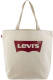 Levi's shopper met logo ecru/rood