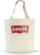 Levi's shopper met logo ecru/rood
