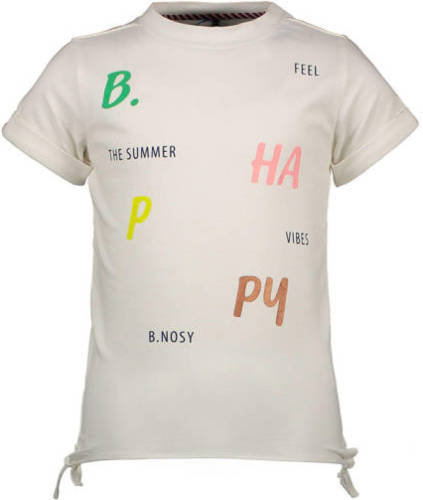 B.Nosy T-shirt met all over print ecru