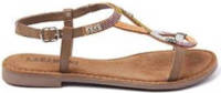 Lazamani 75.471 leren sandalen taupe