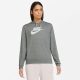 Nike hoodie met logo grijs melange/wit