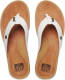 Reef Pacific leren teenslippers wit