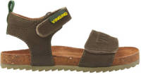 Vingino Xavi leren sandalen legergroen