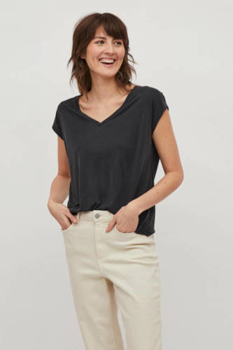 VILA T-shirt VIMODALA zwart