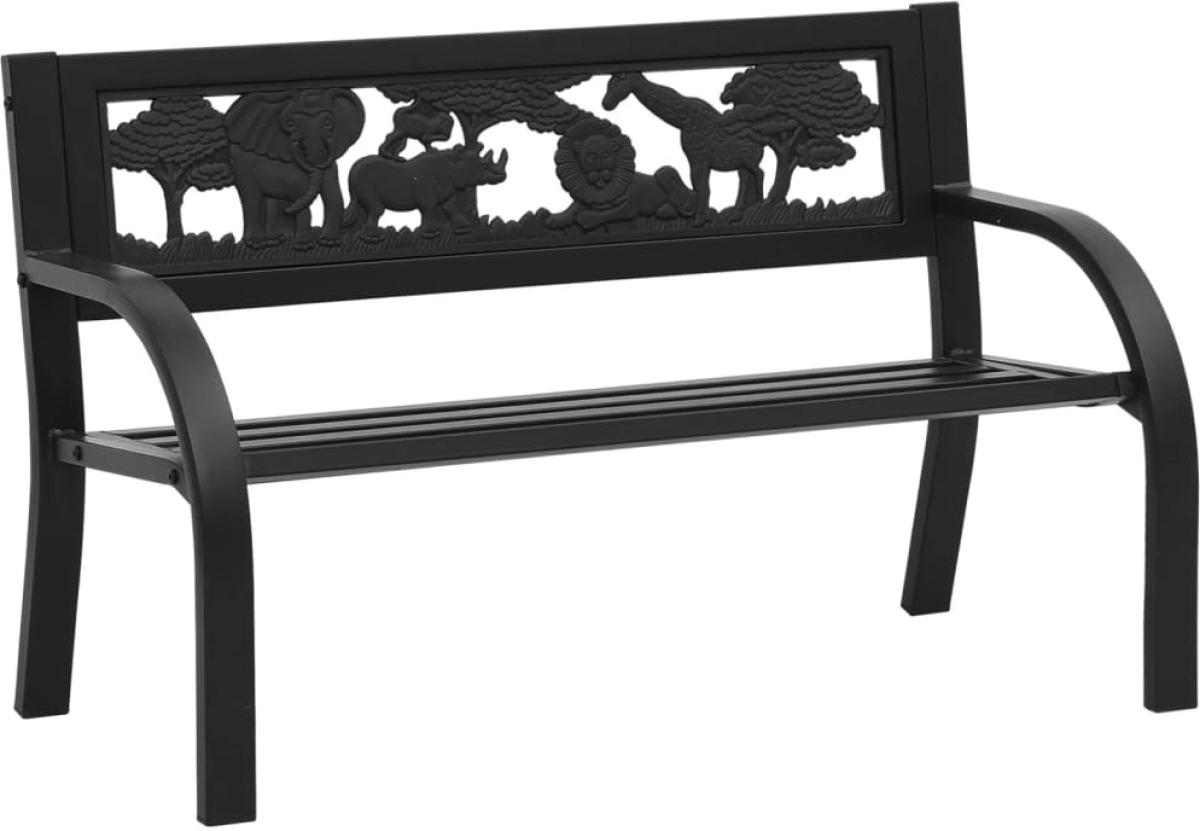 VidaXL Kindertuinbank 86 cm staal