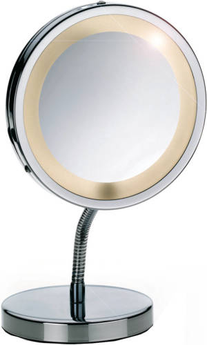 Kela Spiegel Lola Led 15 X 27,5 Cm Staal Zilver
