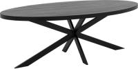 Goossens Eettafel Blade, Strak blad ovaal 200 x 110 cm 6 cm dik