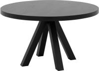 Goossens Eettafel Blade, Strak blad rond 140 x 140 cm 6 cm dik
