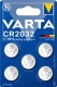 Varta Blister Met 5 X Cr2032 Lithium 3.0 V - 230 Mah