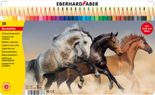Eberhard Faber kleurpotloden Classic 17,5 cm hout 37 delig