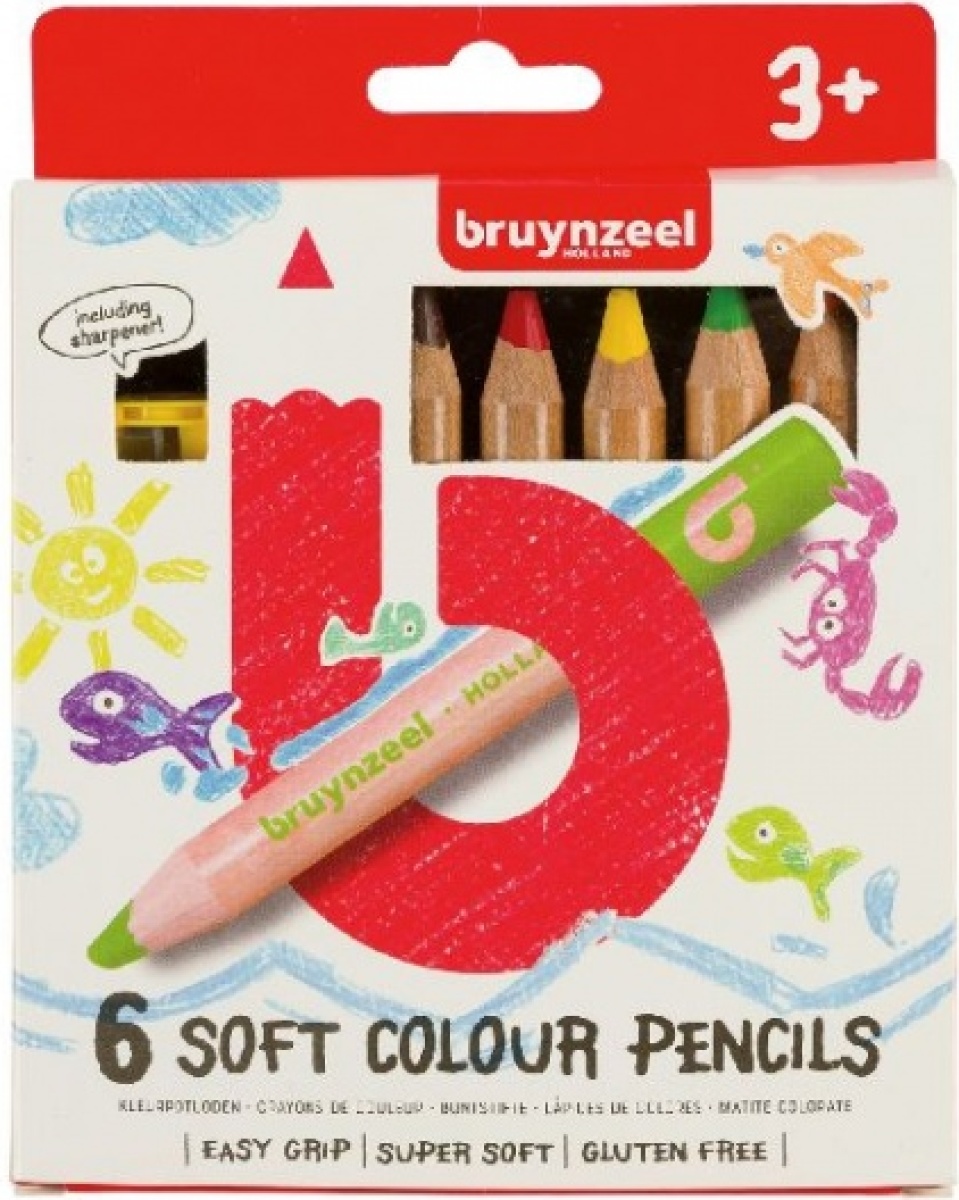 Bruynzeel wasco kleurpotloden 6 stuks