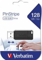 Verbatim PinStripe 128GB 128GB USB 2.0 Zwart USB flash drive