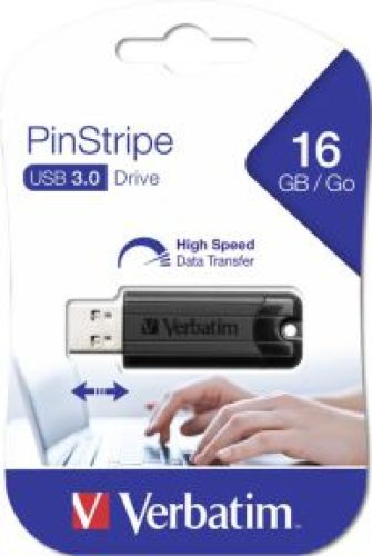 Verbatim Store n Go Pinstripe USB 3.0 zwart 16GB