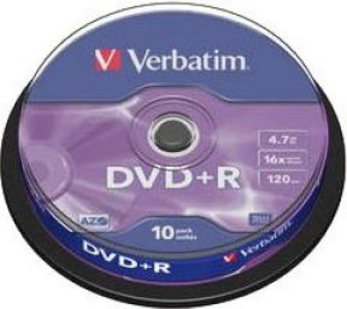DVD+R Verbatim 16X 10st. Spindle