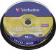 DVD+RW Verbatim 4X 10st. Cakebox