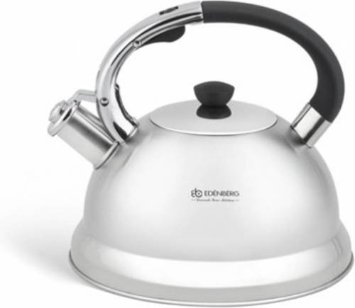 EDENBERG Classic Line - Luxe Fluitketel - Rvs - 3.0 L - Zilverkleurig, Rvs